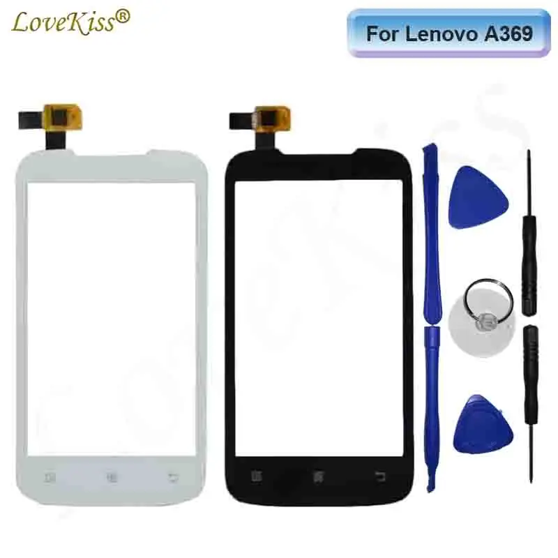 Передняя панель сенсорный экран для Lenovo A369 A369i A 369 369i дигитайзер ЖК дисплей Замена