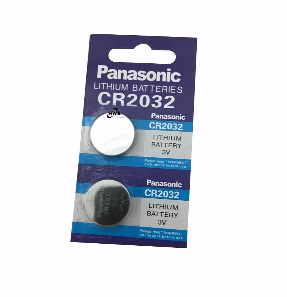 2pc original brand new battery for PANASONIC cr2032 3v button cell coin