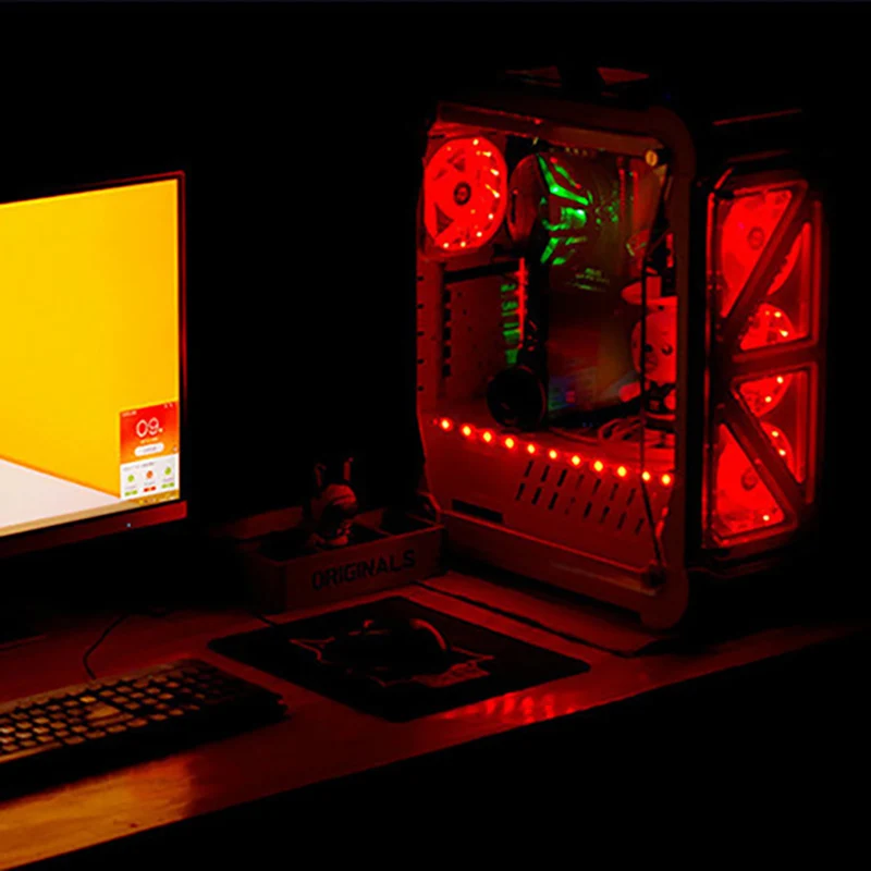Вентилятор для компьютера ПК, охлаждающий вентилятор, Ультра тихий 33 светодиодный вентилятор s, 4 цвета, светодиодная подсветка радиатора, кулер для охлаждения процессора, вентилятор 120 мм, 12 В постоянного тока