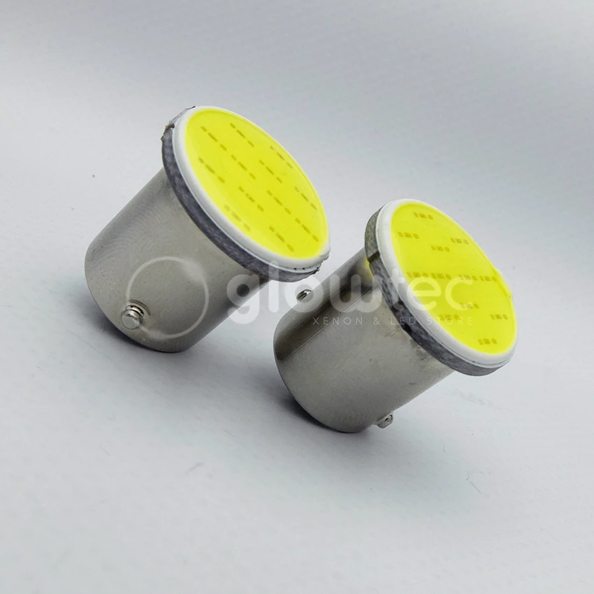 2 шт. Автомобильные светодиодные ламсветодиодный 1156 BA15S 1 COB P21W R5W S25|led p21w|1156 ba15sled car |