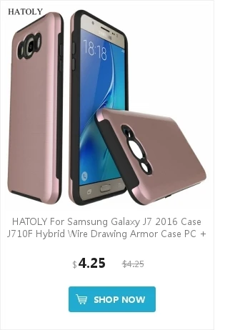 2 шт закаленное стекло для телефона стекло samsung Galaxy J7 тонкий защитный экран для samsung Galaxy J7 пленка J710f HATOLY <