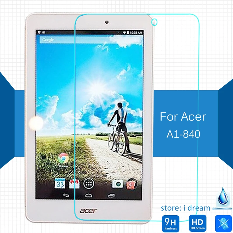 

For Acer Iconia Tab 8 A1-840 Tablet Tempered Glass Hard Screen Protector 2.5D 9H Safety Protective Film on A1-840 8 inch tablet