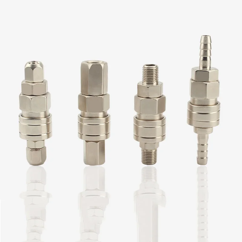 Self-locking C type Pneumatic Air Compressor Hose Quick Coupler Plug Socket Connector