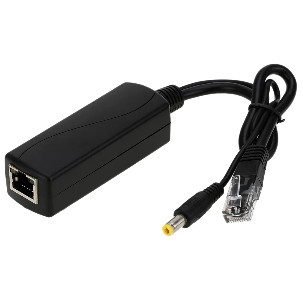 IEEE802.3af активные 10/100 Мбит/с RJ45 PoE Splitter/инжектора/разъем питания через Ethernet для ip-камера voip телефон AP 12 В/1A выход