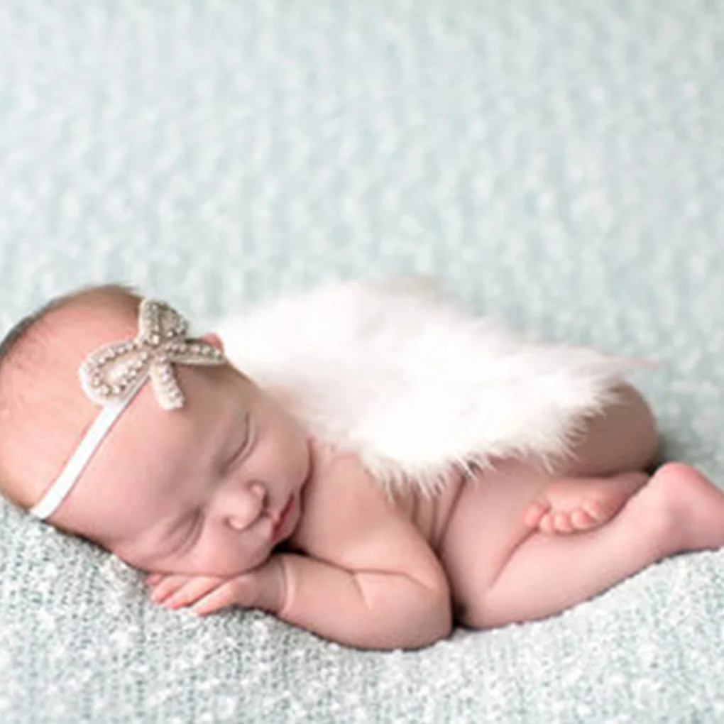 Аксессуары для фотографирования новорожденных Крылья Ангела Детские реквизиты ручной работы костюмы для новорожденных Fotografia костюмы из кроше для малышей