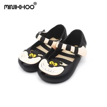 

Alice In Wonderland MINI MELISSA Shoes 2016 Melissa Girls Sandals Cheshire Cat Smile Cat Sandals Beach Sandals High Quality