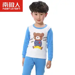 НОВЫЕ комплекты одежды для маленьких девочек детские пижамы для маленьких мальчиков Весна-осень пижамы детская одежда принцессы для От 1