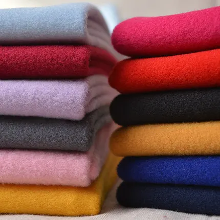 

Pure color autumn and winter single-side milled wool-like cashmere woollen suiting thickened fabric overcoat garment DIY fabric