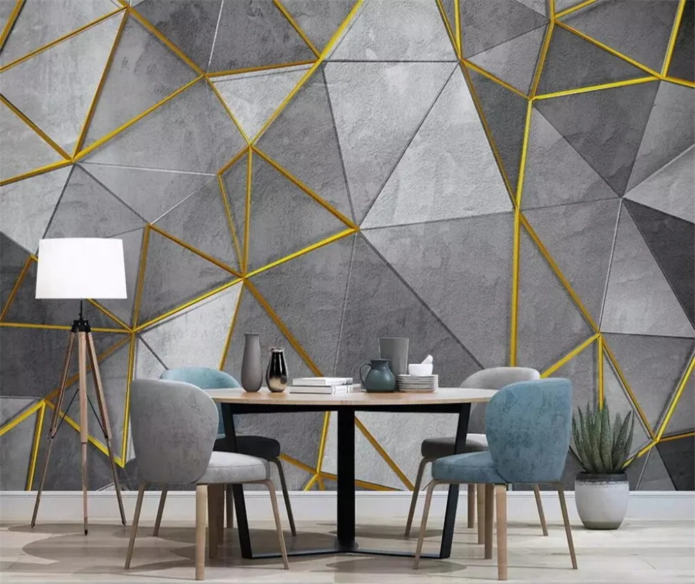 

beibehang Custom wallpaper 3d photo mural Nordic modern abstract geometric tv background wall painting Papel de parede wallpaper