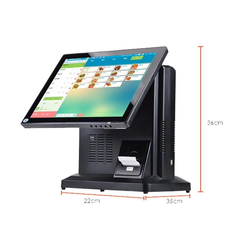 Горячая Распродажа Android Pos с принтером и задним дисплеем клиента/все в одной
