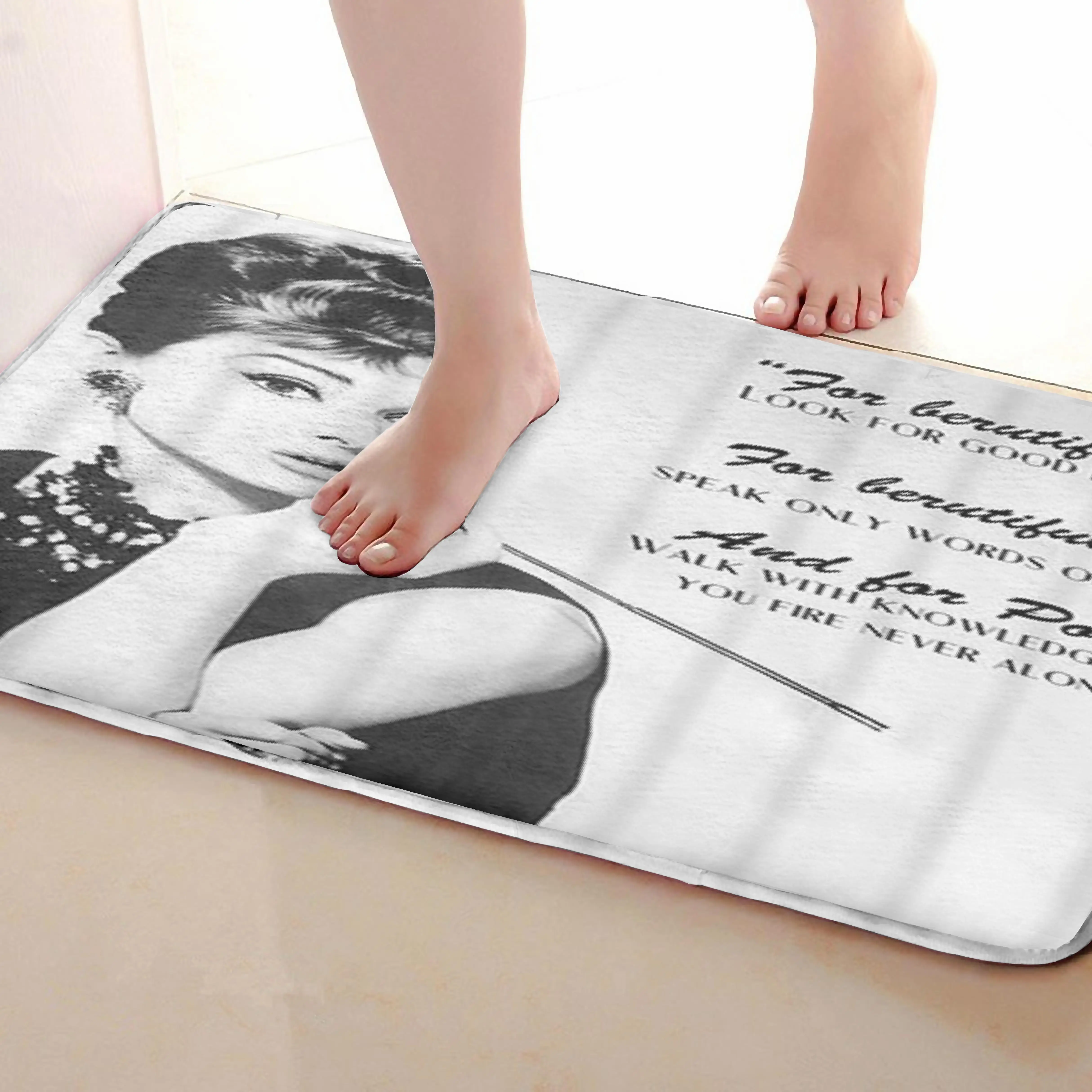 Коврик для ванной комнаты в стиле девушки, смешной Противоскользящий коврик для ванной, аксессуары для душевой занавески, соответствующие вашей душевой занавеске