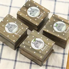 Винтажная деревянная музыкальная шкатулка Тоторо Аниме Фигурка Тоторо деревянная музыкальная шкатулка коллекция детских игрушек Рождественский подарок