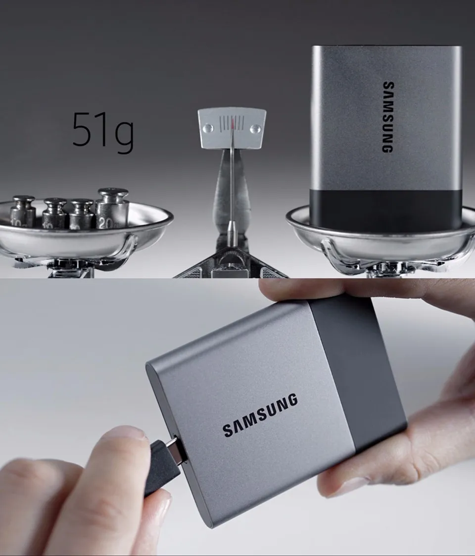 SAMSUNG SSD HDD USB 3.0 250GB 500GB 1TB T3 External Hard Drive 500 GB for Desktop Laptop PC Free Shipping 100% Original External HD (12)