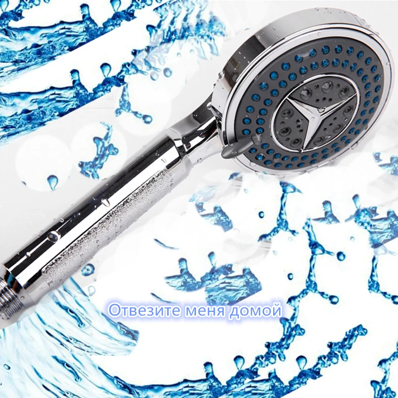 

Factory Direct Upscale Bathroom Handheld Adjustable Shower Head Plated Shower Pressurized Water Saving Rainfall Shower Heads B