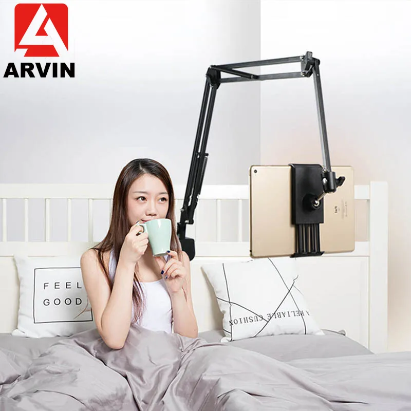  ARVIN Adjustable Tablet Holder Stand For IPad Air Mini Pro 3.5-10.6 Inch Flexible Rotating Lounger 