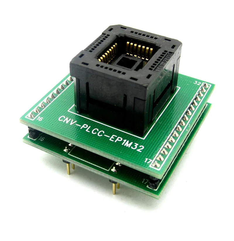 Стандартное Гнездо IC программатор PLCC 32 для адаптера dip | Электронные компоненты и