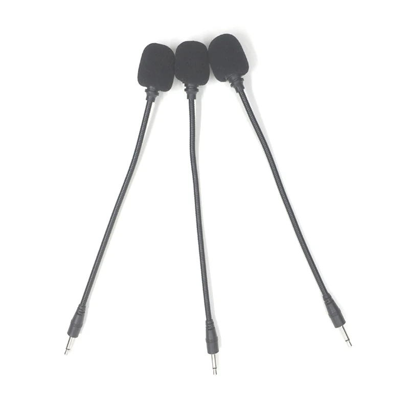 

195mm 3.5mm Mono/ Stereo Microphone Metal Microphone for Megaphone Mobile Headset Interview Recording Universal Mic 2pcs