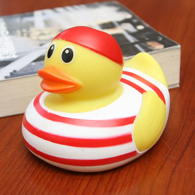 1 шт. Rubber Duck Baby Shower ванна, бассейн плавать игрушка пиратский моделирование утка для малыша