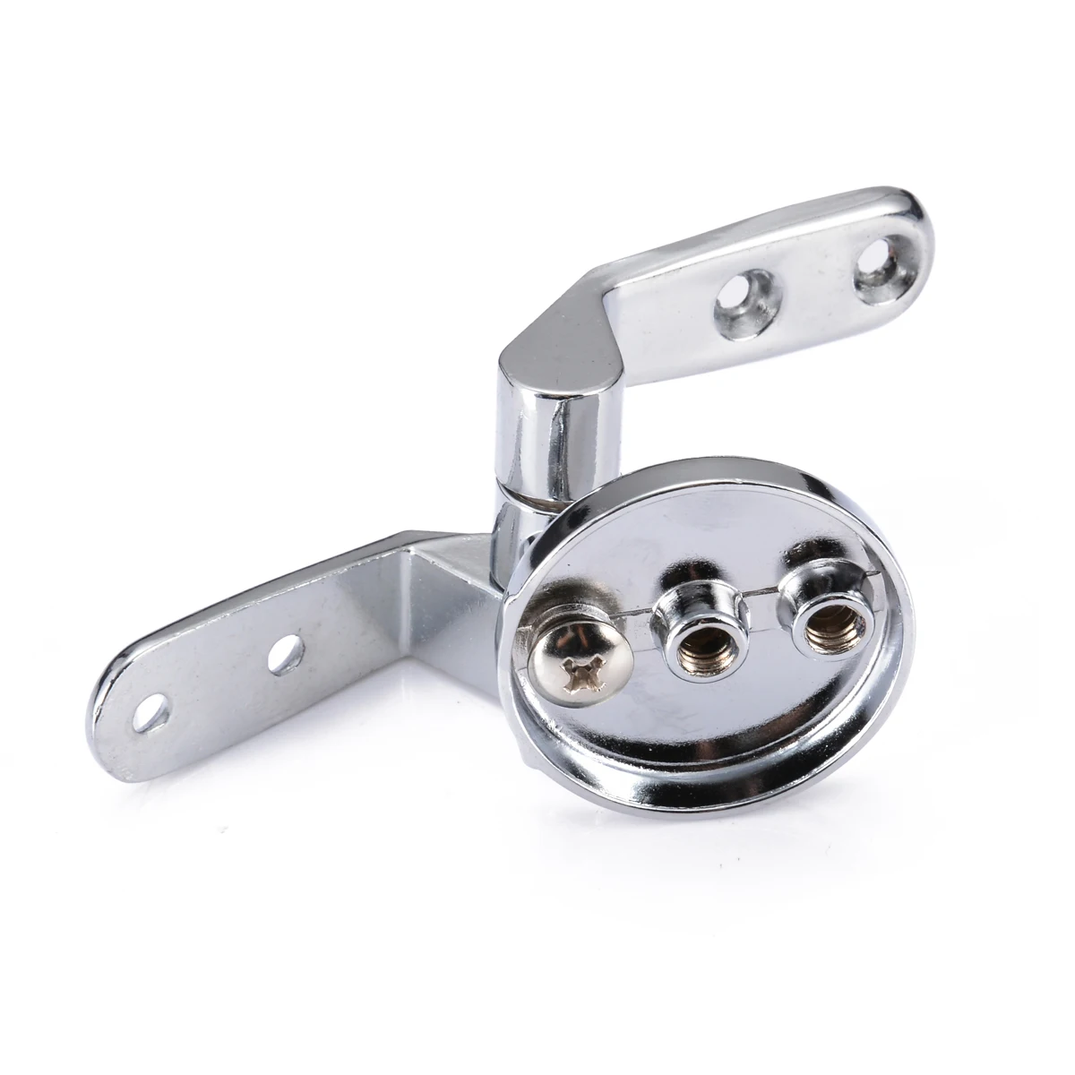 Mayitr Alloy Replacement Toilet Seat Hinges Mountings Set Chrome with Fittings Screws For Toilet Accessories