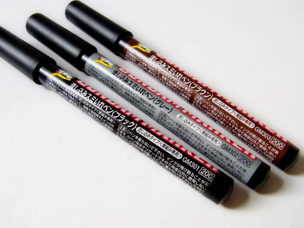 3pcs/set GSI Mr. Hobby Gundam Marker Pen Combo Set GM301 GM302 GM303 ( Pour Type Oil Base) цена 3pcs/set GSI Mr. Hobby Gundam Marker Pen Combo Set GM301 GM302 GM303 ( Pour Type Oil Base) цены онлайн