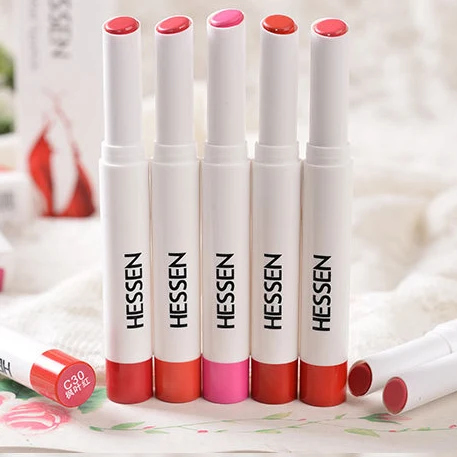 New Fashion Korean Lipstick 8 Colors Silky Velvet Aloe Moisturizer Lipstick Pen Long Lasting font b