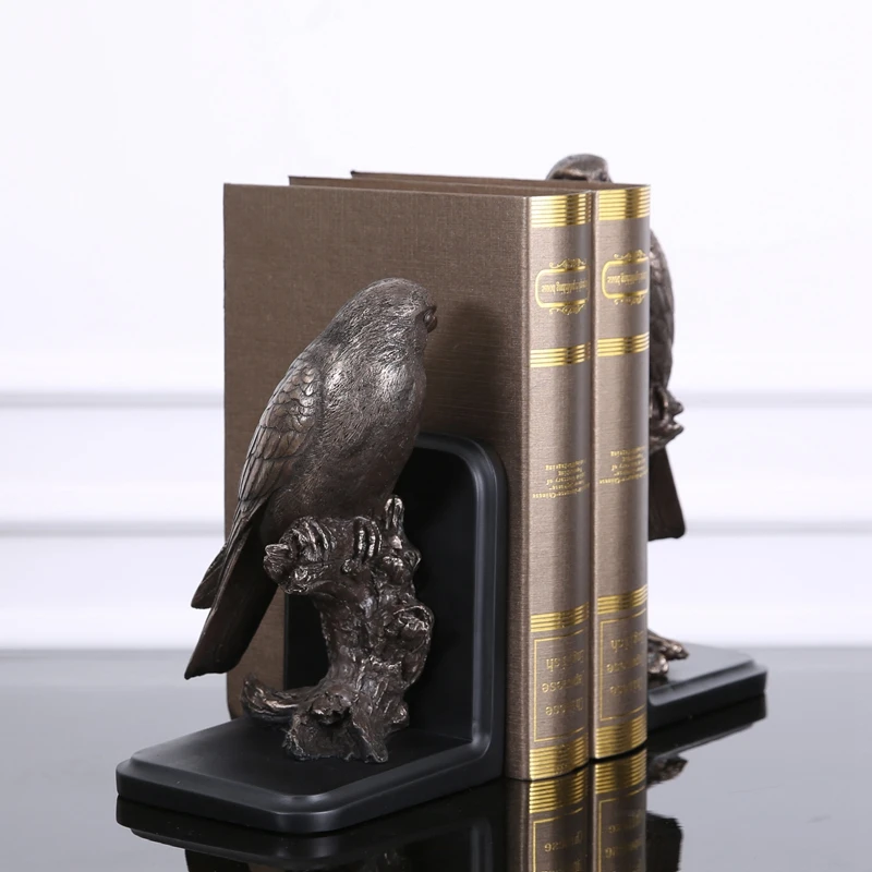 على النمط الأوروبي القديم الطيور نموذج دراسة الدفتين خزانة الاكسسوارات الناعمة الديكور تأثيث المنزل