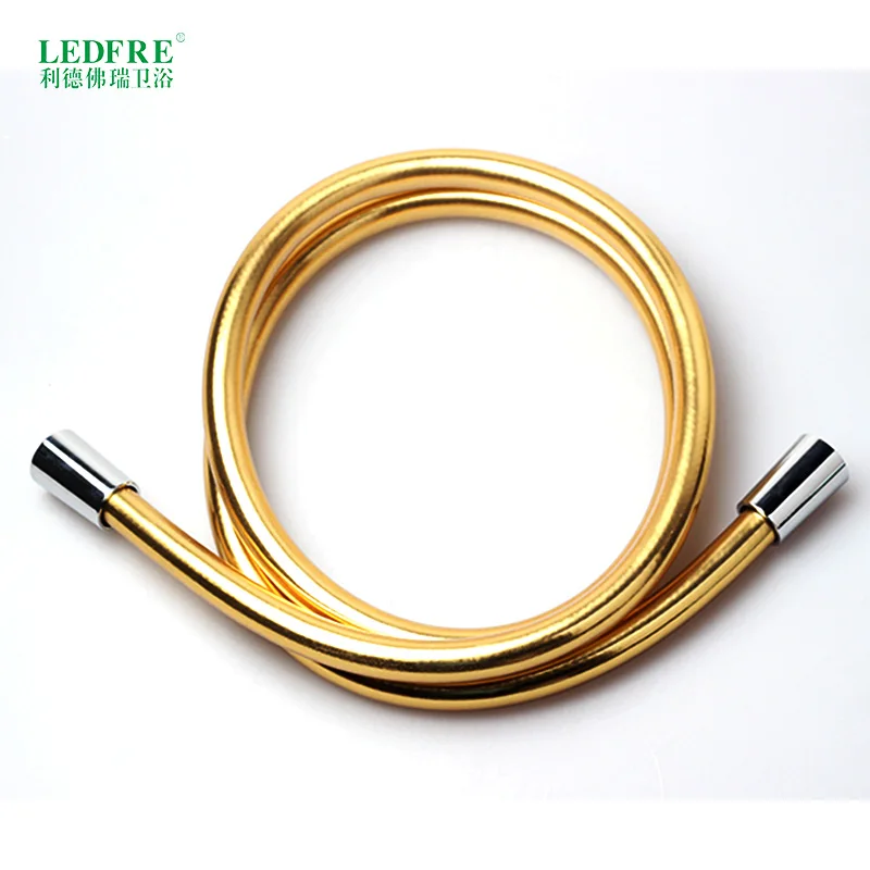 LF12006 G1/2"*G1/2" PVC hose gold Shower Hoses shower pipe plumbing