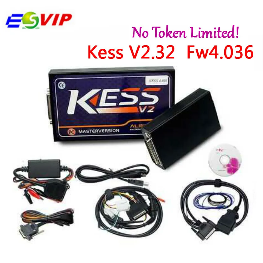 

HW V4.036 KESS V2 V2.32 V2.30 OBD2 Manager Tuning Kit kess v2 v4.036 Master Version No Tokens Limited ECU Chip Tuning Tool