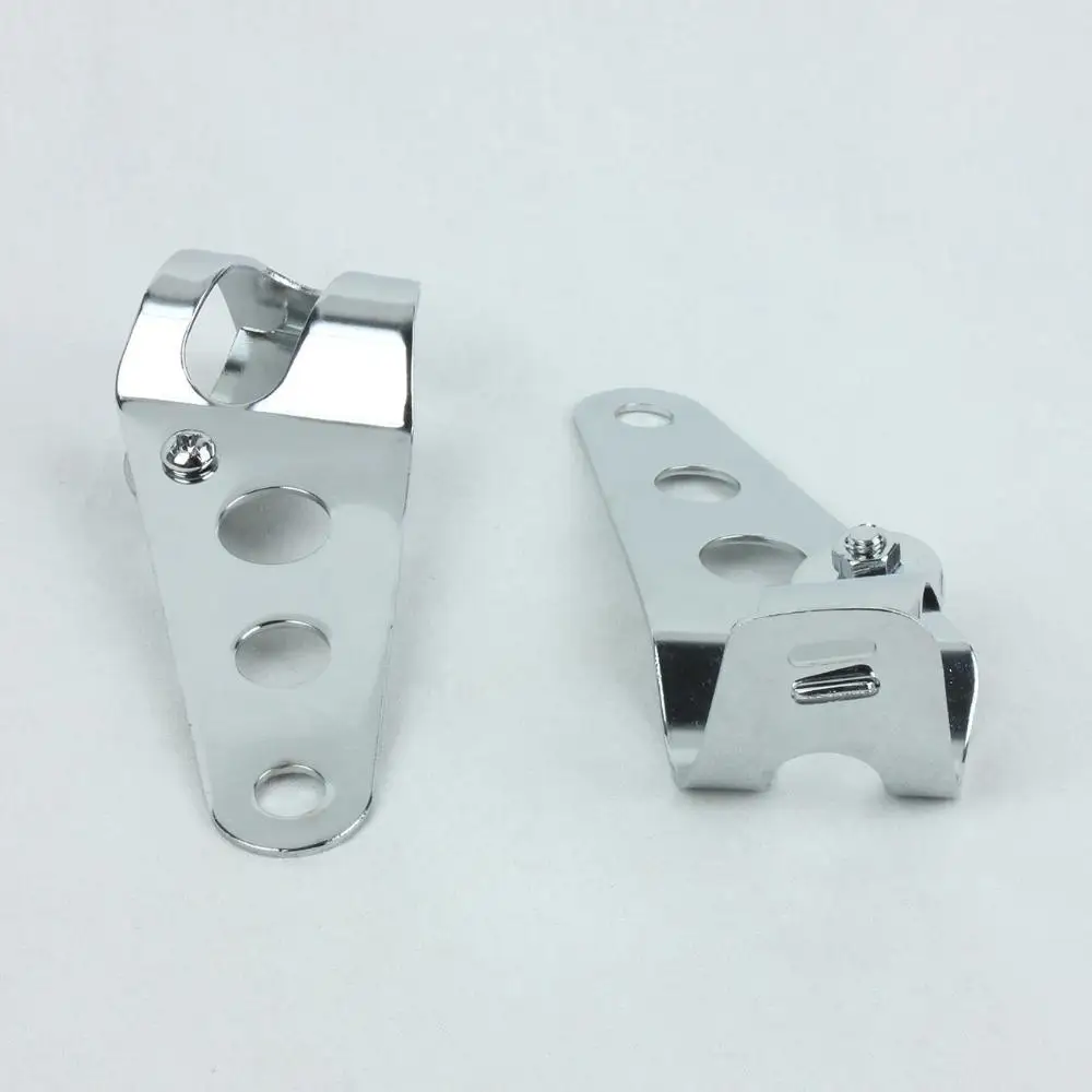

Motorcycle Chrome Headlight Mount Brackets Fork For Honda Kawasaki Suzuki Yamaha Triumph Harley 28mm-38mm fork tubes