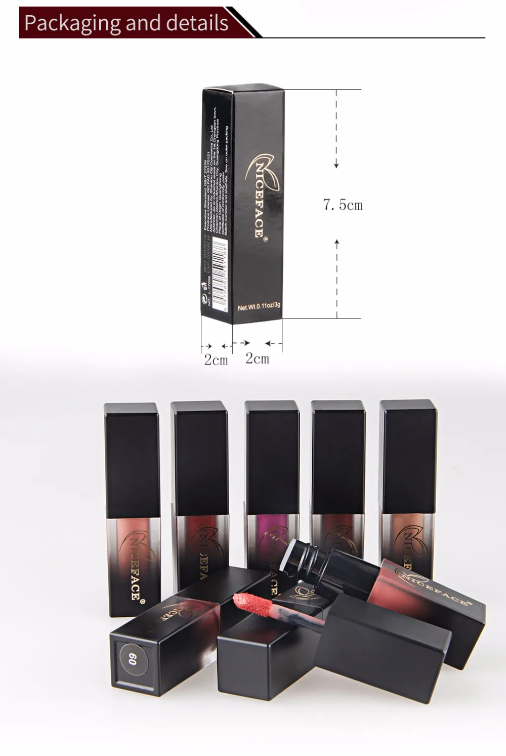 18 Shades Long Lasting Soft Velvet Lips Tint Liquid Lipstick Matte Beauty Cosmetics Sexy Nude Pigment Matte Lip Gloss Make up (8)