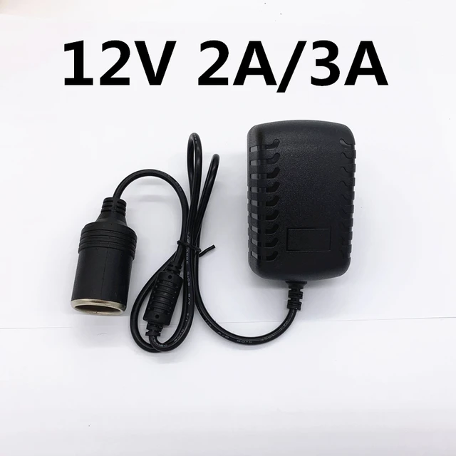 AC 100V-240V 100V 220V to DC 12V Car Cigarette Lighter AC/ DC