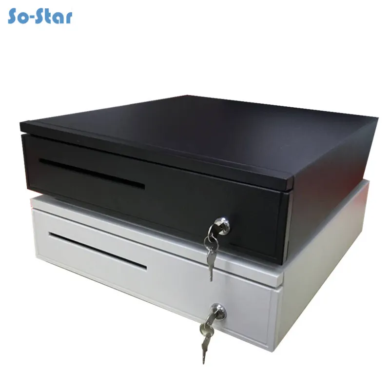 

Cash Drawer POS Cash Register Drawer Five Grids Three Section of the Cashbox with RJ11 Interface for Supermarket Cashier Box