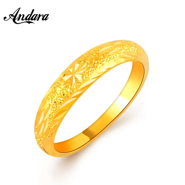 andara gold filled wedding rings women fashion 24k gold color engagement finger ring for girl female - Girl Wedding Rings andara gold filled wedding rings women fashion 24k gold color engagement finger ring for girl female - Girl Wedding Rings