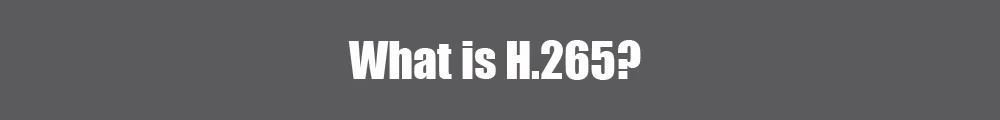 what is H.265