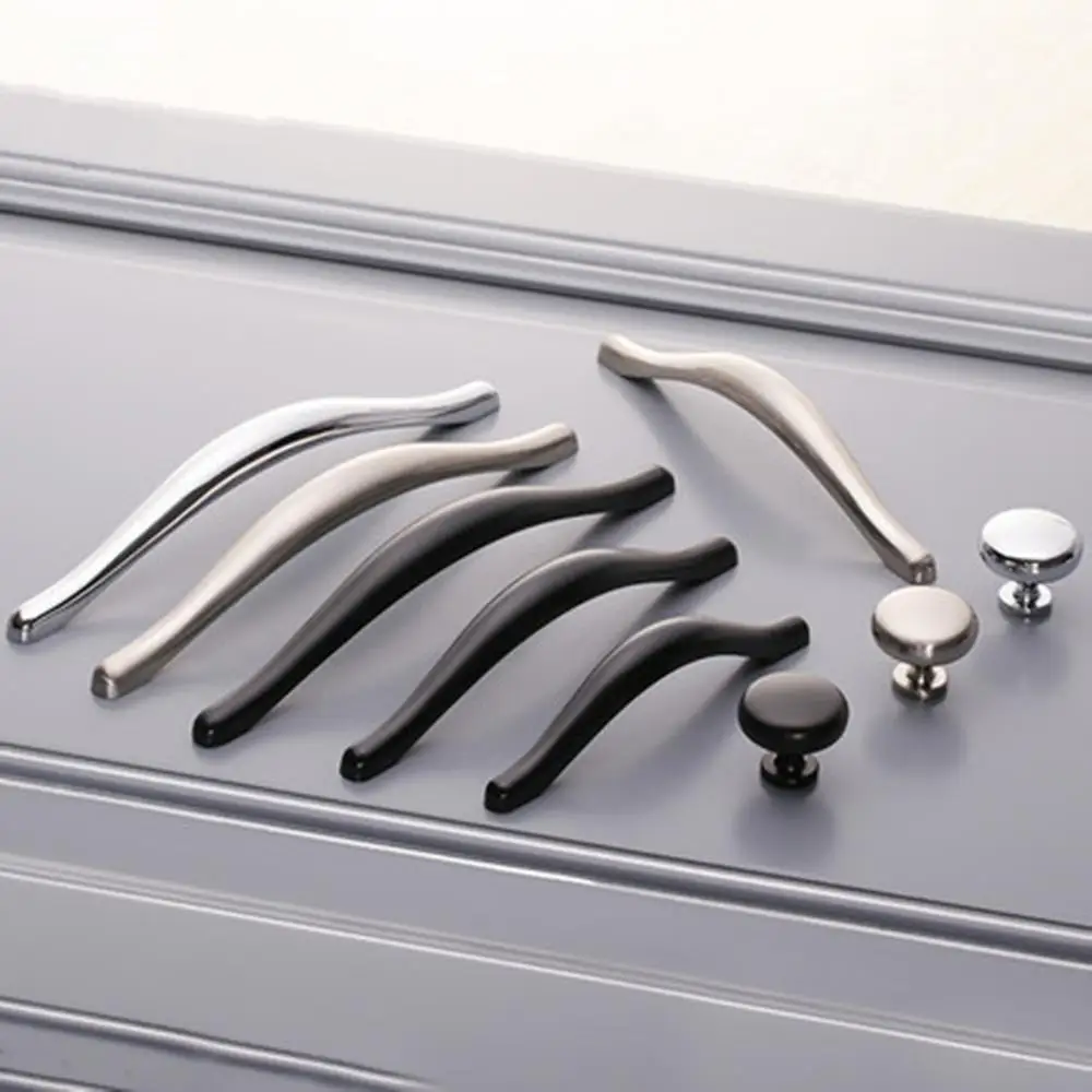 

Nordic modern minimalist handle cabinet closet cabinet drawer black single hole small kitchen door handle