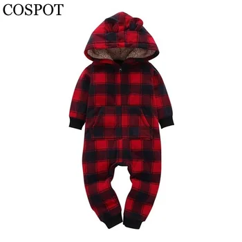 

Newborn Bebes Christmas Jumpsuit Baby Boys Girls Winter Hooded Romper Kids Christmas Rompers Baby Girl Clothes 2019 42