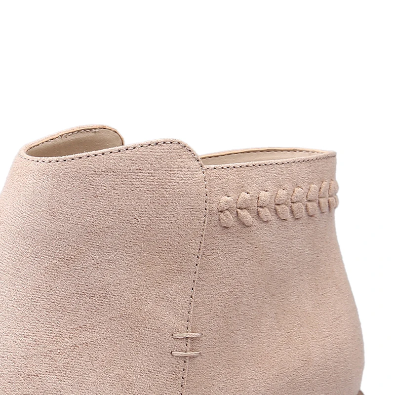 Suede Angle Boots Yu Kube Women's Ankle 2017 Hi