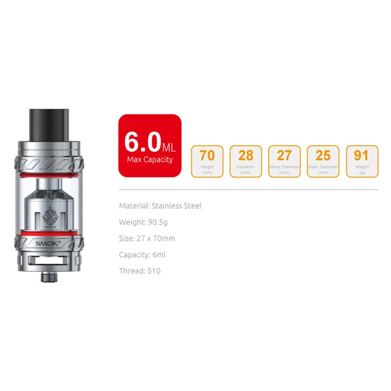 Электронные сигареты Атомайзеры оригинальный SMOK TFV12 атомайзер боксмод бак