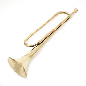 

Retro paint gold B Flat Bugle Trumpet School Band Cavalry Beginner Military Orchestra