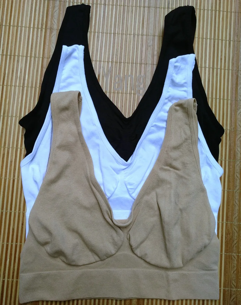 High Quality Women AHH BRA Black Skin Plus Size Unlined Seamless Bra