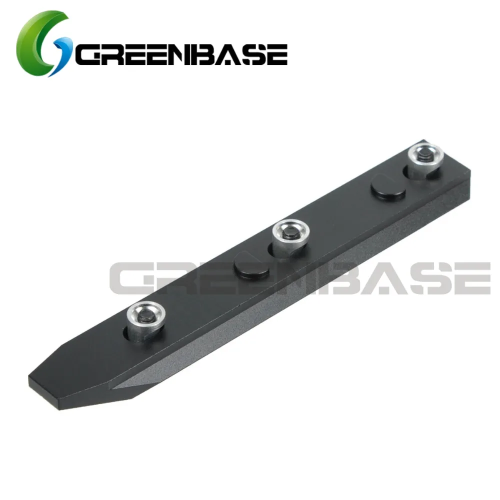 Greenbase Тактический крепление направляющей KeyMod 9 Слот железнодорожных Урх 4,0 Handguard Rail Airsoft установки прицела черный/темно Земля