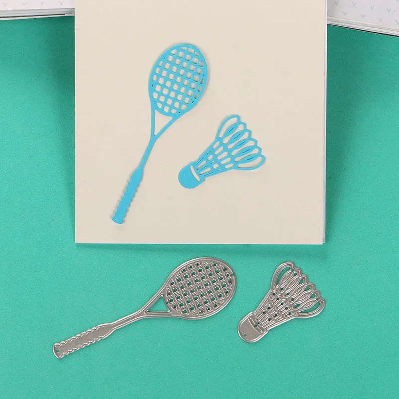 

DUOFEN METAL CUTTING DIES 170315 tennis sports game lace hollow DIY Scrapbook Paper Album 2018 new