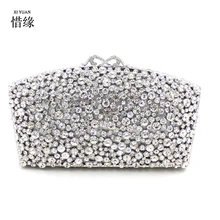 Xiyuan бренд Стразы женские клатчи бриллиантами Женские винтажные вечерние сумки хрустальные свадебные сумки кошелек сумки цвет