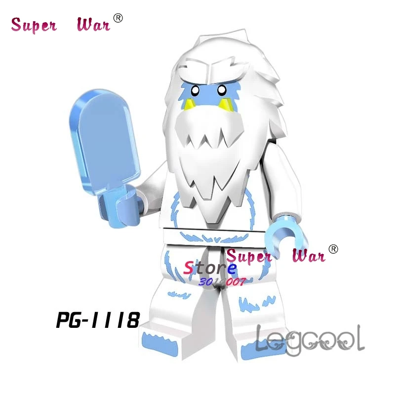 

1PCS model building blocks action superheroes Snow Man Snow Christmas hobby boy diy toys for children gift