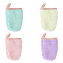 Многоразовые коралловые бархатные мягкие полотенца для лица средство для снятия макияжа моющая перчатка