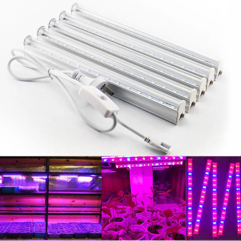 Led plant Grow Light T5 Tube red blue vegetable growing lighting for