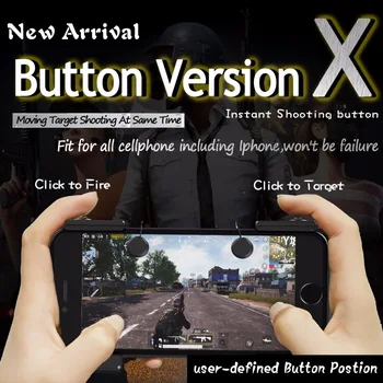 

Knives out Rules of Survival Mobile Game Fire Button Aim Key Smart phone Mobile Gaming Trigger L1R1 Shooter Controller PUBG V X