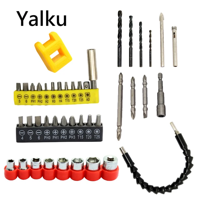 Yalku Multitool Tool Kit Drill Bits Set Socket Wrench Adapter Flexible