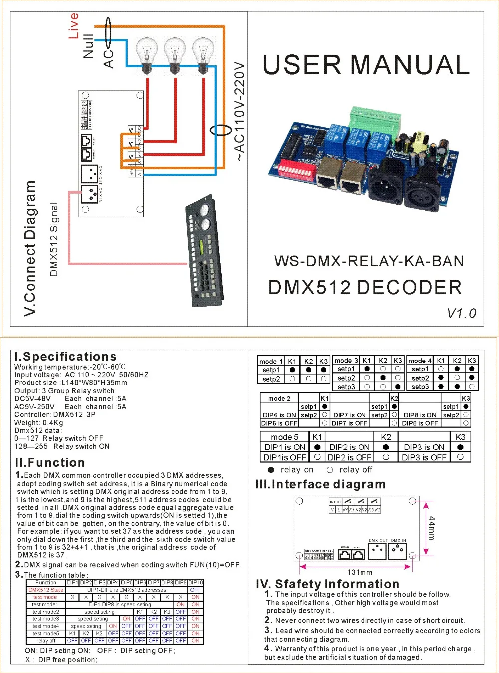 Бесплатная доставка AC110-220V 3CH/4CH высокое реле напряжения DMX512 декодер led контроллер Диммер для Светодиодные полосы света Светодиодный