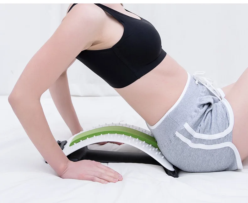 Back Massage Magic Stretcher Waist Acupuncture Body Lumbar Support Spine Massager Relaxation Spine Pain Chiropractic Health care